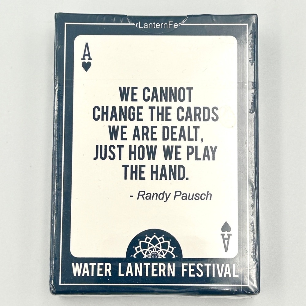 Water Lantern Festival Playing Cards Inspirational Quote Deck Gift NEW SEALED
